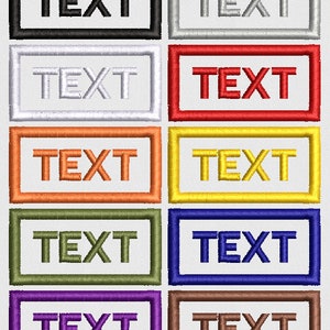 Custom Small Patch (1&quot;x2&quot;) Morale Patch NEW COLOURS AVAILABLE!