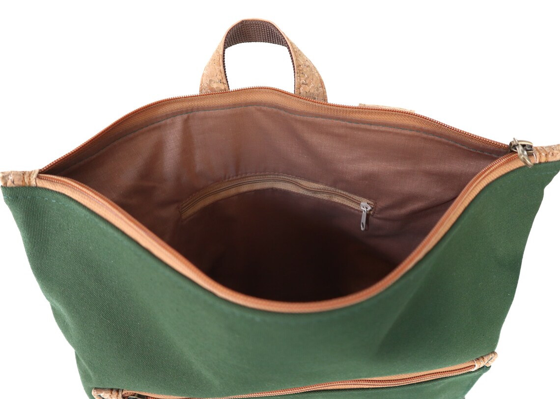 vegan canvas backpack