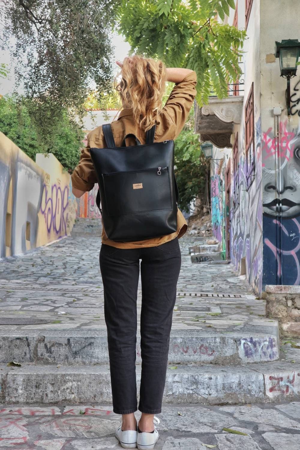 バッグ Lamb Skin Leather Market Knapsack BLACK il_fullxfull.3925776148_qb13.jpg