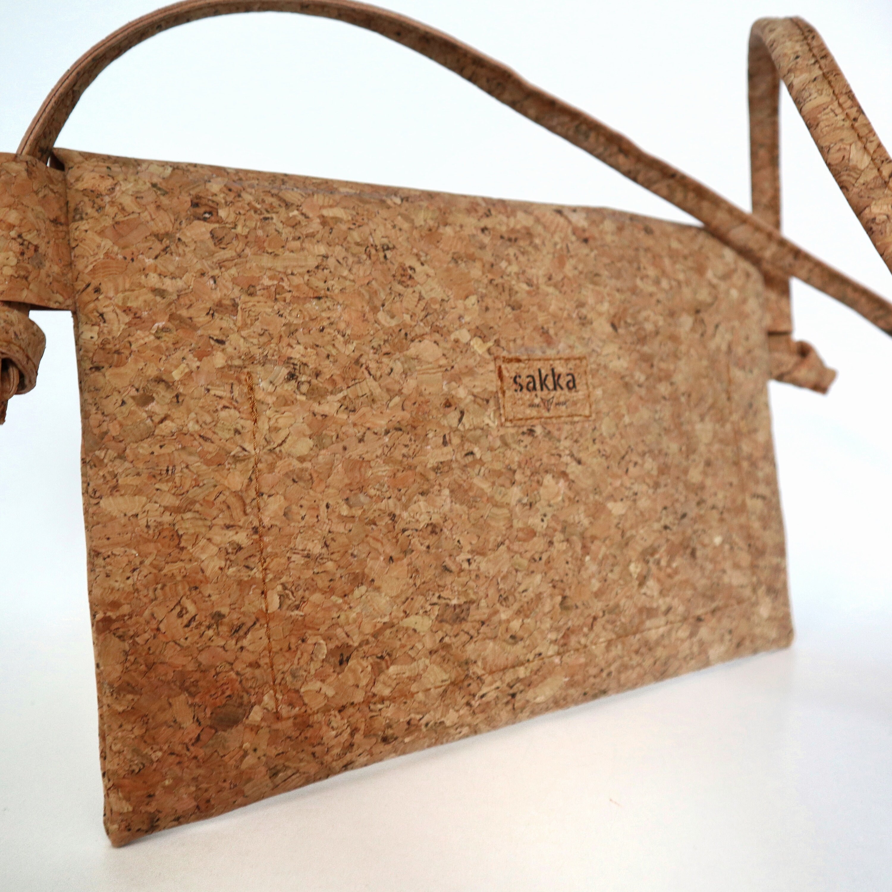 Cork Envelope Clutch Bag/vegal Leather Clutch/shoulder Zipper Etsy