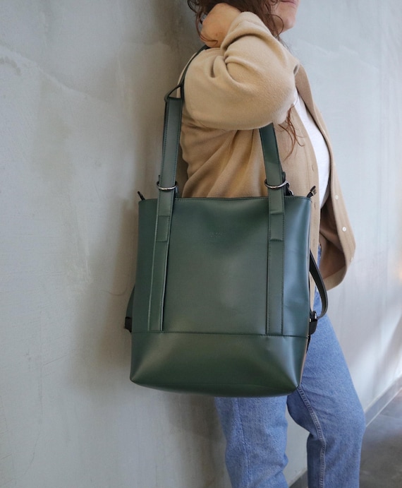 Convertible Backpack Women,vegan Leather Laptop Bag,shoulder  display picture 2