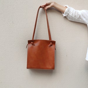 Shoulder Leather Bagvegan Leather Handbagtan Leather - Etsy