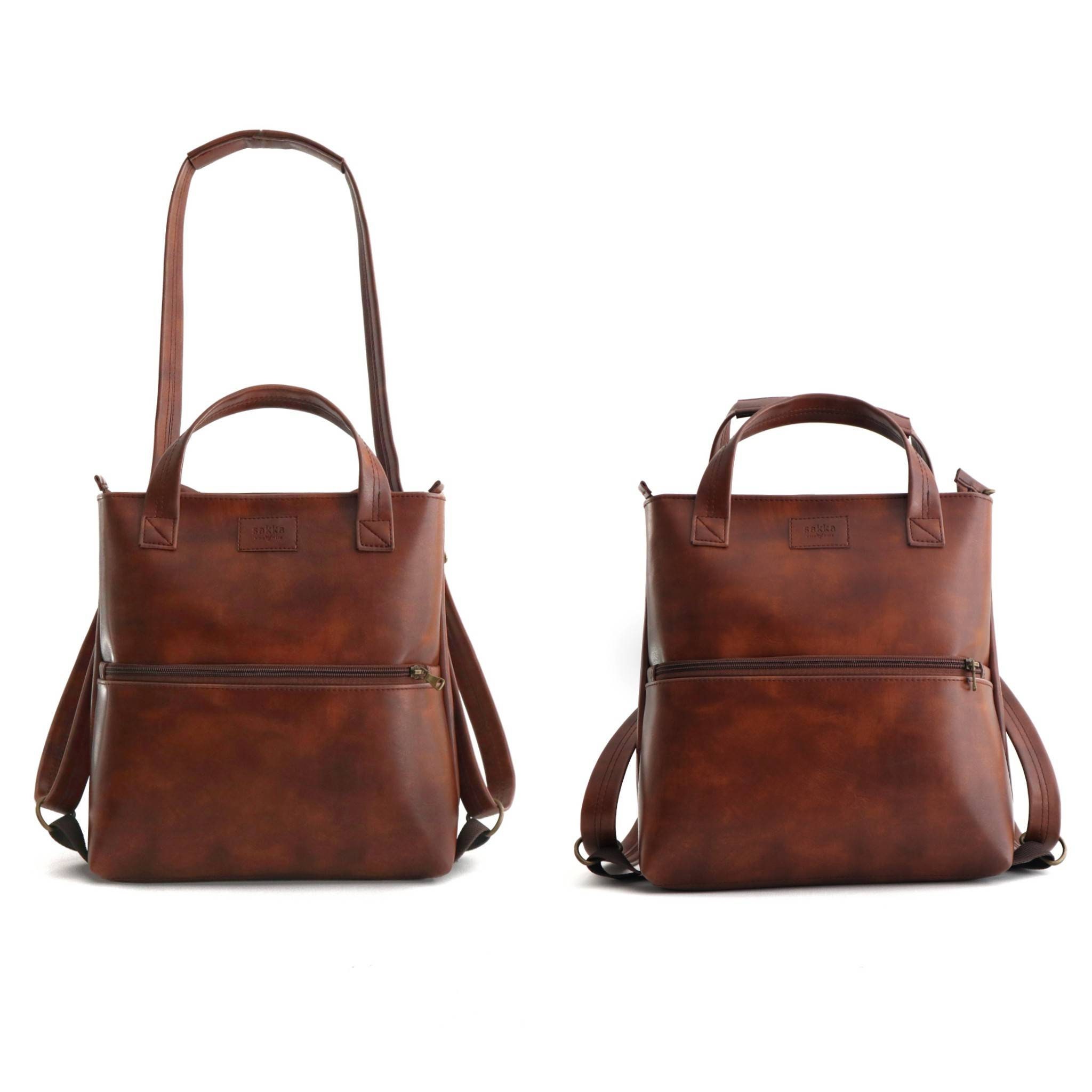 Small Convertible Backpack Shoulder Bag,crossbody Brown 