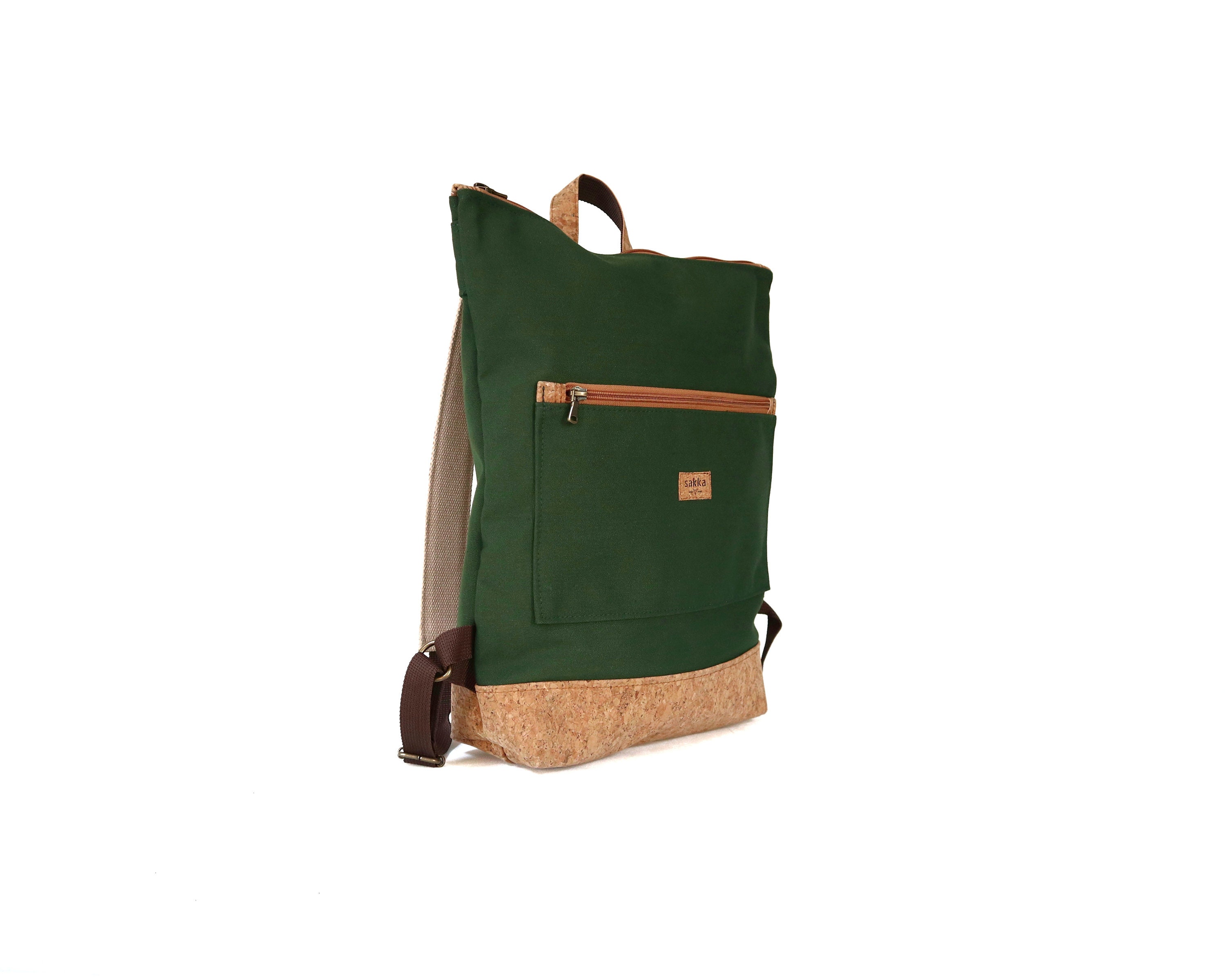 vegan canvas backpack