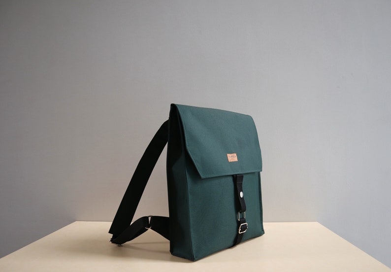 forest green backpack