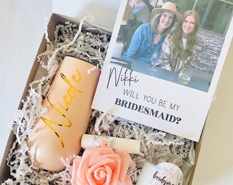 Personalized Bridesmaid Proposal Gift Box Set, Bridal Proposal Polaroid Gift Box, Will You Be My Bridesmaid Box Set, Wedding Proposal Gifts