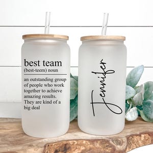 Best Team Ever - Geschenke für Mitarbeiter, Geschenke für Mitarbeiter, Firmengeschenke für Mitarbeiter, Wertschätzung der Mitarbeiter, Best Team Ever Glass, Teamgeschenke