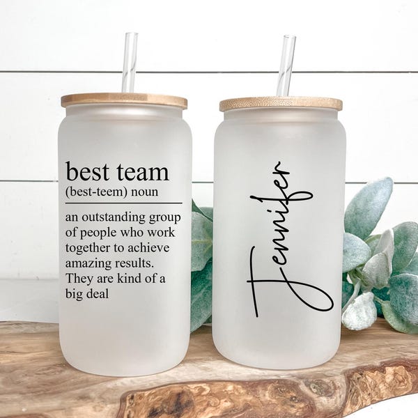 Best Team Ever - Geschenke für Mitarbeiter, Geschenke für Mitarbeiter, Firmengeschenke für Mitarbeiter, Wertschätzung der Mitarbeiter, Best Team Ever Glass, Teamgeschenke