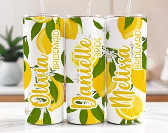 Bicchieri stampati a forma di limone - Bicchieri per addio al nubilato - Bicchiere per acqua da 20 once - Bicchiere in acciaio inossidabile - Addio al nubilato - Viaggio tra ragazze - Limone - Limonecello