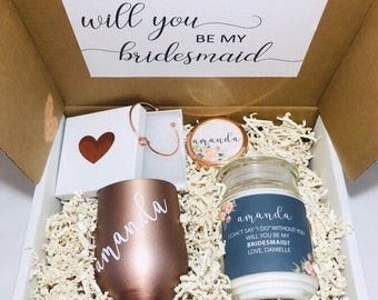 BRIDESMAID PROPOSAL BOX - Bridesmaid Gift Box - Will you be my bridesmaid gift box - Proposal box - Gift for bridesmaids