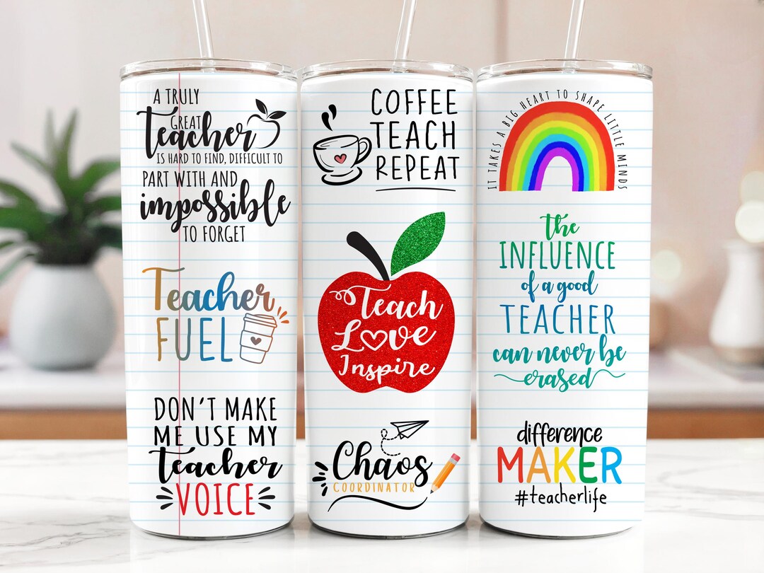 Teacher Appreciation - Gift for Teacher - Water Tumbler 20oz - Water ...