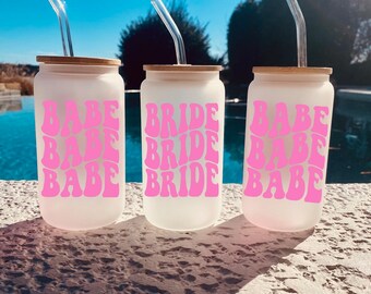 Bachelorette Party Glasses Tumblers In My Bride Era Ice Coffee Tumblers Bachelorette Favors In my Era Bachelorette Party Drinks