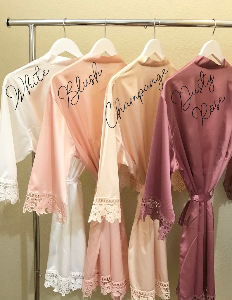 BRIDESMAIDS Robes Bridesmaid Lace Robes Lace Robes Lace Etsy