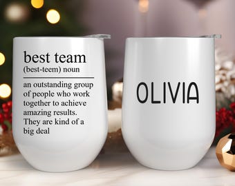 Gift for Coworker - Coworker Gift - Wine Tumbler - Work Bestie Gift - Work Secret Santa Gift - Team gifts - funny coworker gift - Christmas