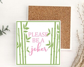 Mahjong Coasters - Gift for the Mahjong Player - Mahjong Lover - Christmas Gift for Mahjong - Drink Coasters - Dot Bam Cheers Mahjong Party