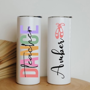 Dance Teacher Gift, Gift For Dance Teacher, Dancer Tumbler, Dance Coach, Personalized Cheer Coach 20oz, Ballet Teacher, Dance Recital Gift