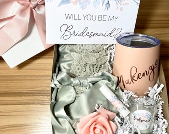 Will you be my Bridesmaid PROPOSAL BOX Set Robe Bridesmaid gift box Bridesmaid gift Bridesmaid gift box Will you be my bridesmaid box