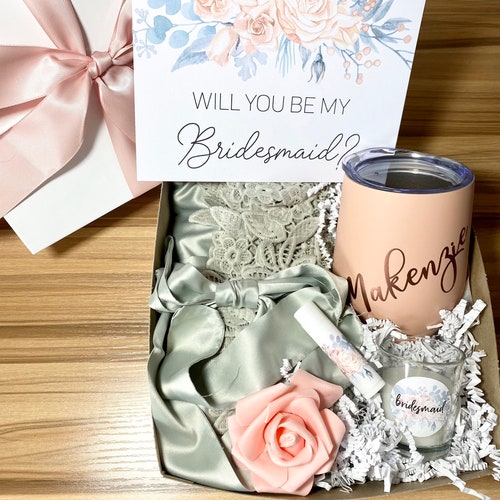 BRIDESMAID PROPOSAL BOX Bridesmaid Gift Box Will You Be My Etsy Canada