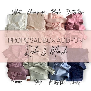 ADD-ON to Bridesmaid Proposal Box - Robe & Sleeping Mask