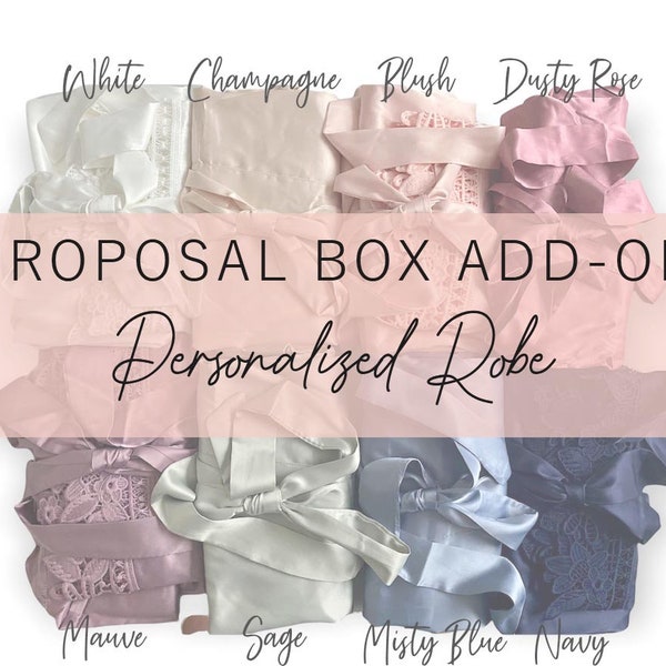 ADD-ON to Bridesmaid Proposal Box - Personalized Robe