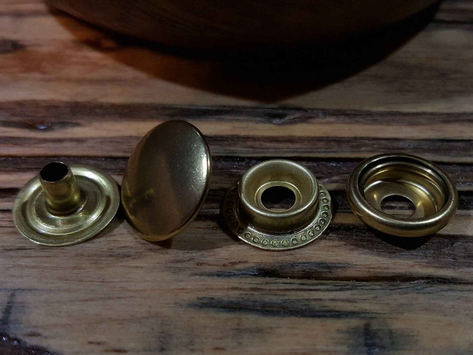 Snap Button Cap 12.7mm Natural Brass Solid Brass 100 per Etsy