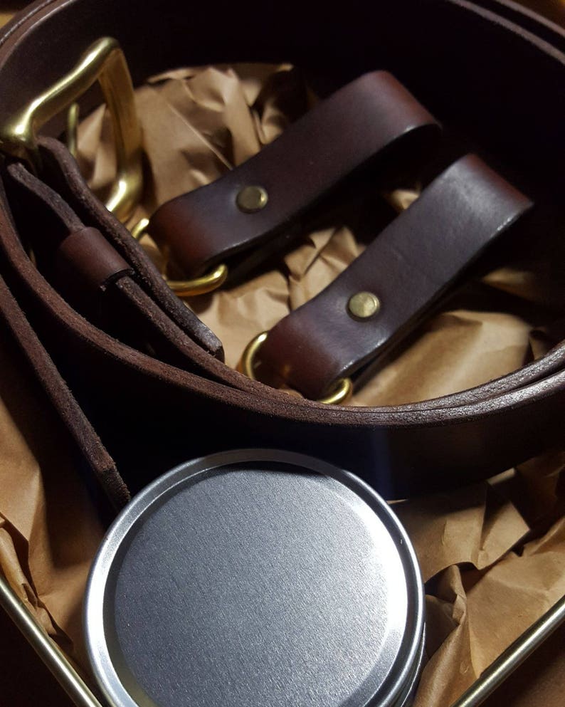 Hand Crafted Leather Bushcraft Belt Loops / Dangler for Knife Etsy