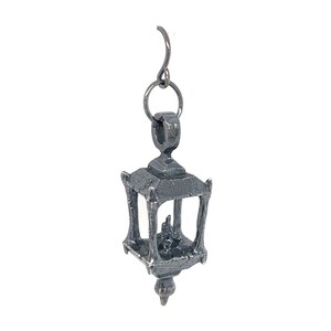 Lantern Earrings in Solid Sterling Silver or 14k Gold - Spooky Witchcore Jewelry