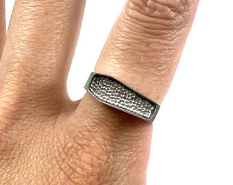 Coffin Ring in Solid Sterling Silver or 14k Gold - Memento Mori Jewelry