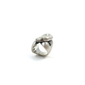 Python Ring in Solid Sterling Silver or 14k Gold - Snake Serpent Jewelry image 4