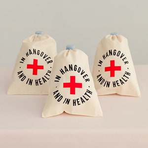 Bachelorette Party Favors, Hangover Kit Bags, Bridesmaid Gift, Survival Kit Bags, Bachelorette Recovery Kit, Party Favors, Girls Trip Favors