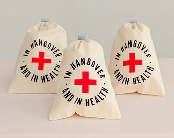 Bachelorette Party Favors, Hangover Kit Bags, Bridesmaid Gift, Survival Kit Bags, Bachelorette Recovery Kit, Party Favors, Girls Trip Favors