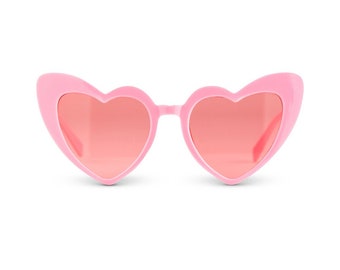 Pink Heart Sunglasses, Bachelorette Party Favor, Matching Gifts for Bridesmaid, Bachelorette Party Gift, Bridal Party Gift, Gift for Bride