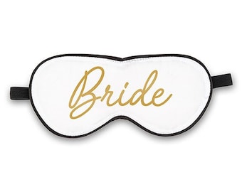 Bride Sleep Mask, Bachelorette Party Favor, Gift for Bride, Bachelorette Party Gifts, Bridal Party Gifts, Bride Eye Mask, Bride Gift Ideas