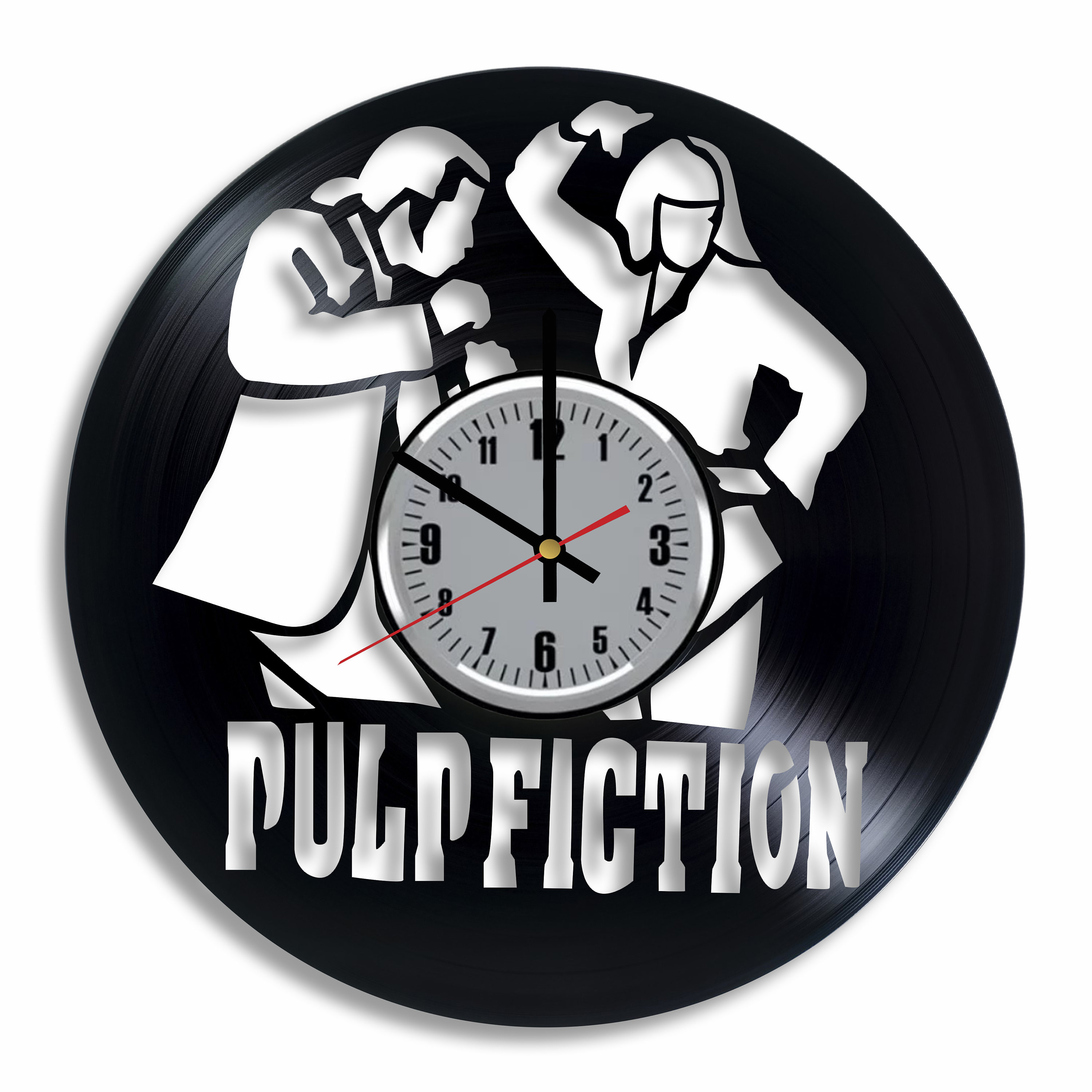 Pulp Fiction Wall Clock Pulp Fiction Vinyl Record Art Home Etsy