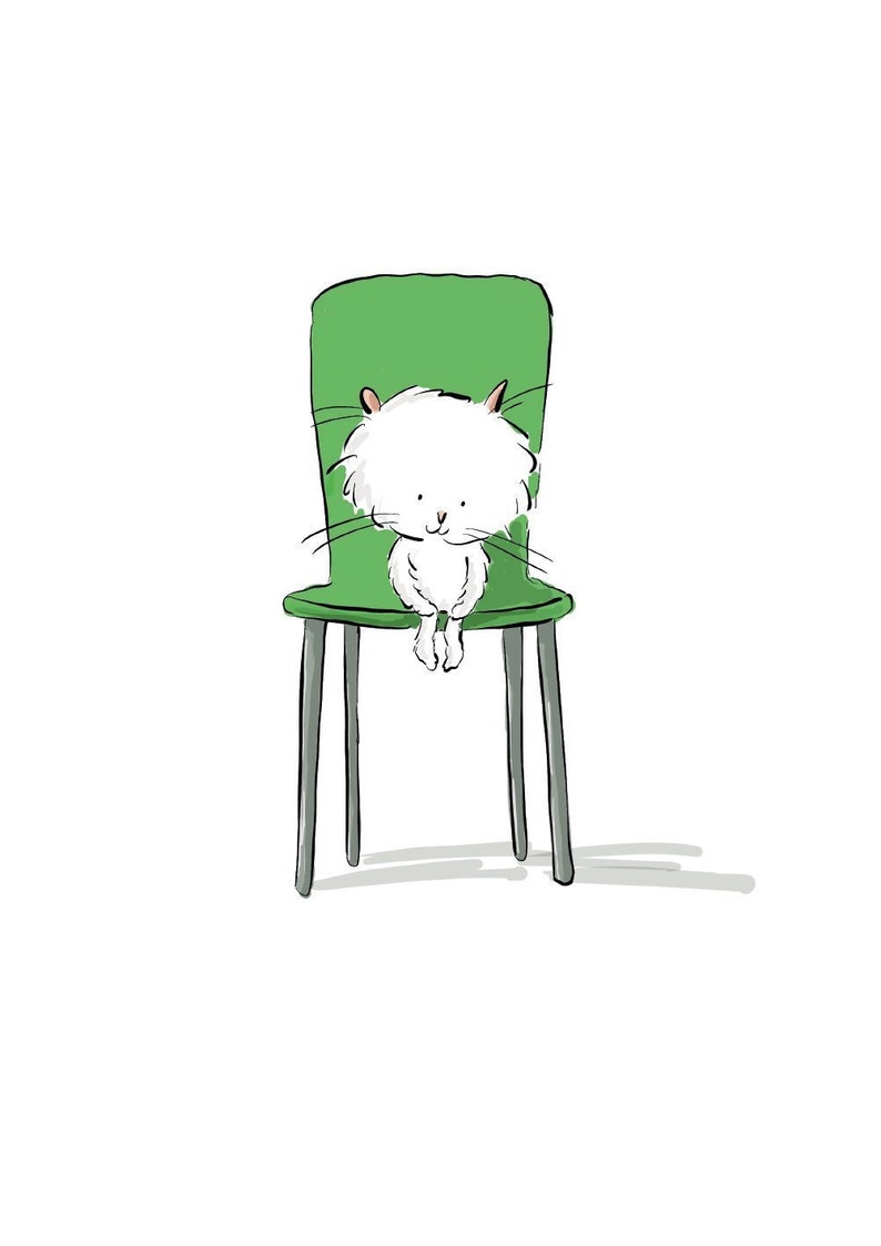 Sitting Nicely A4 Hand Signed Print