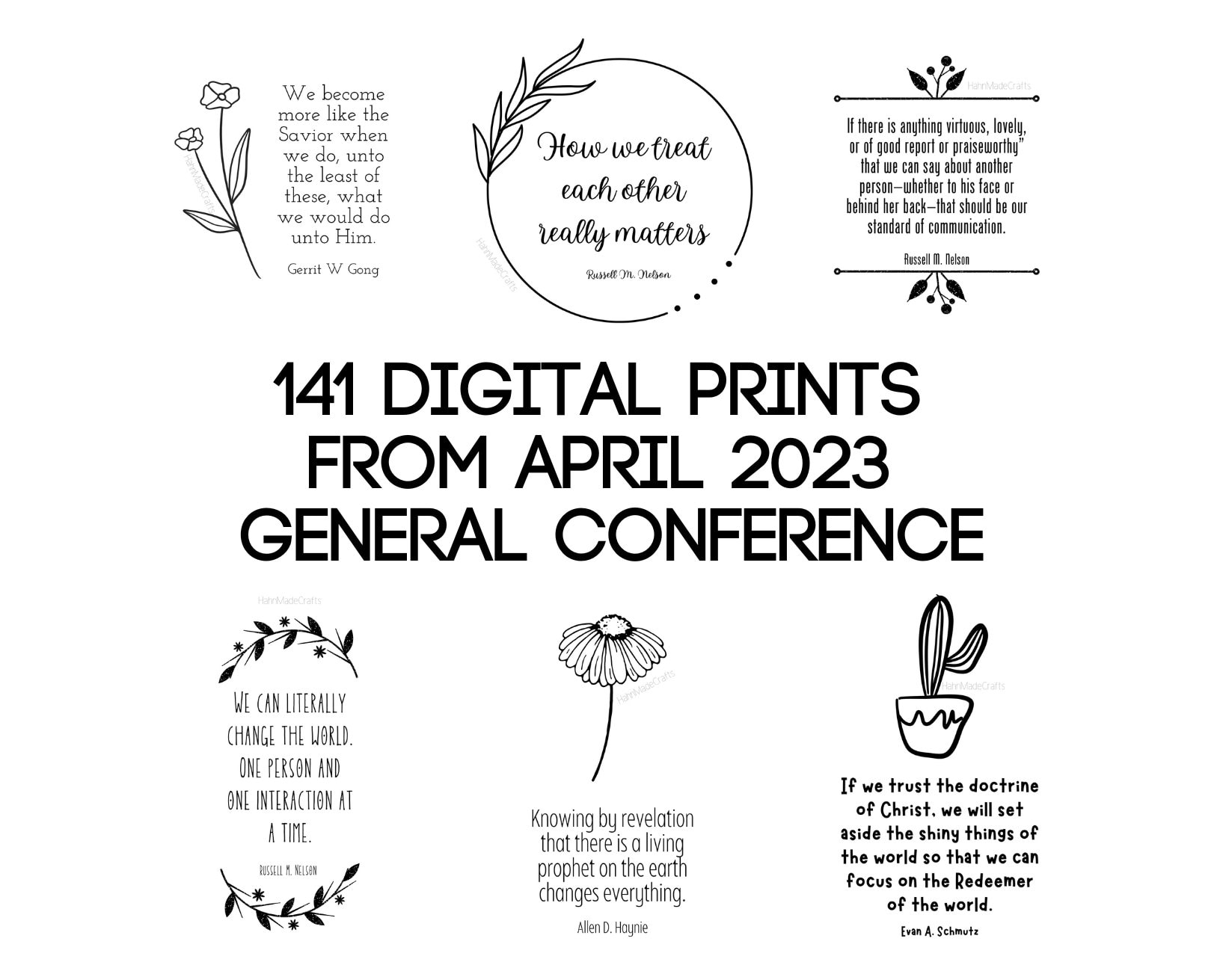 Complete General Conference April 2023 Quotes 141 Quotes Etsy