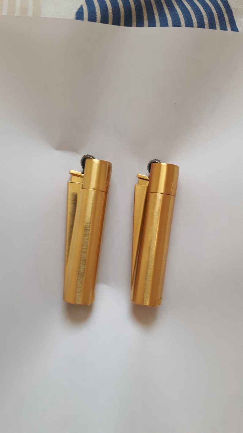 24K Gold Clipper Lighters Etsy