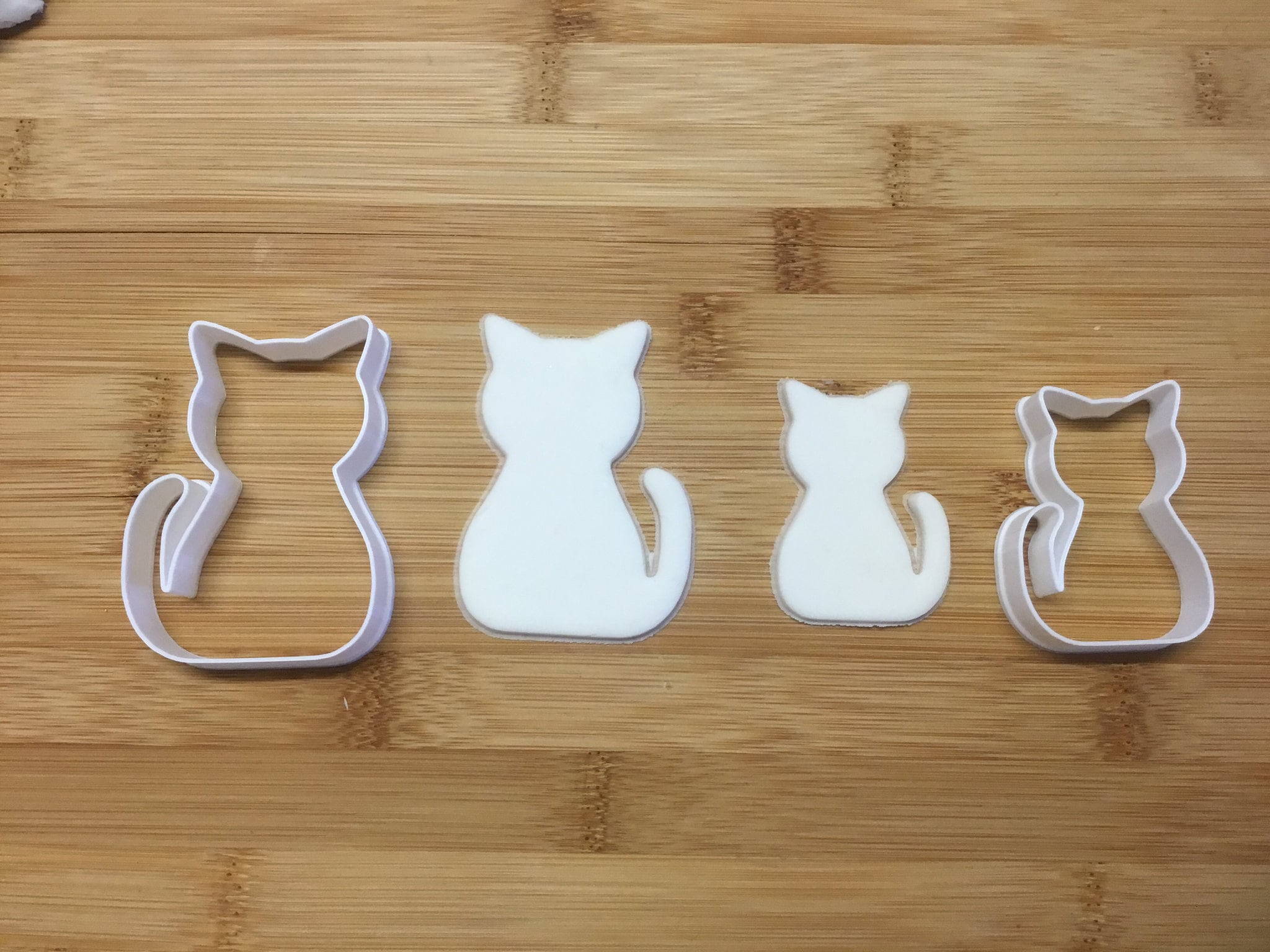 Cat Cookie Cutter Set Of 2 large & small Etsy