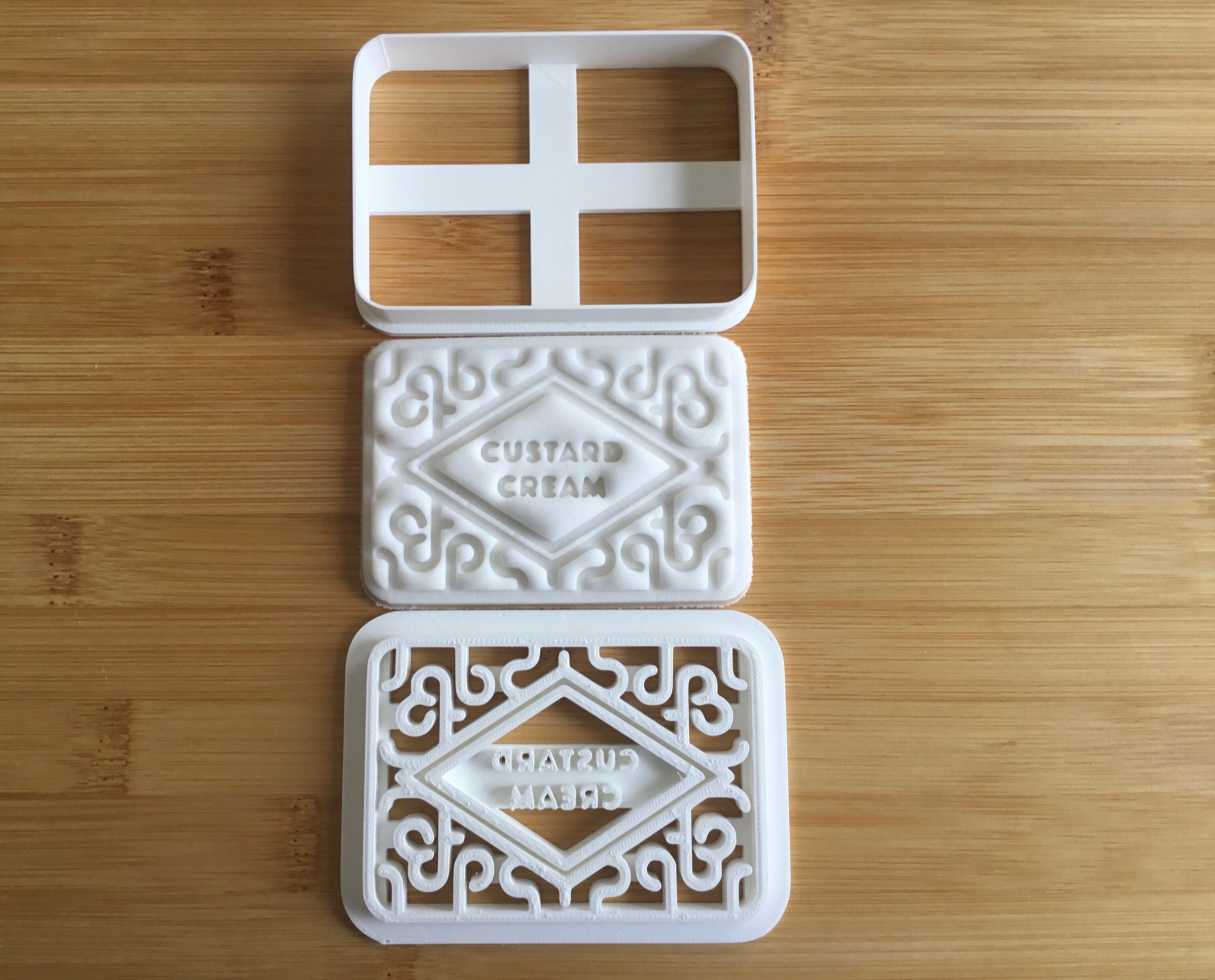 Custard Cream Biscuit Cookie Cutter Biscuit Pastry Fondant Etsy UK