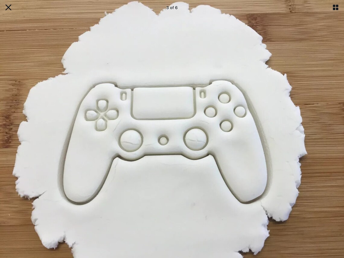 Playstation Game Controller Cookie Cutter Fondant Pastry Etsy