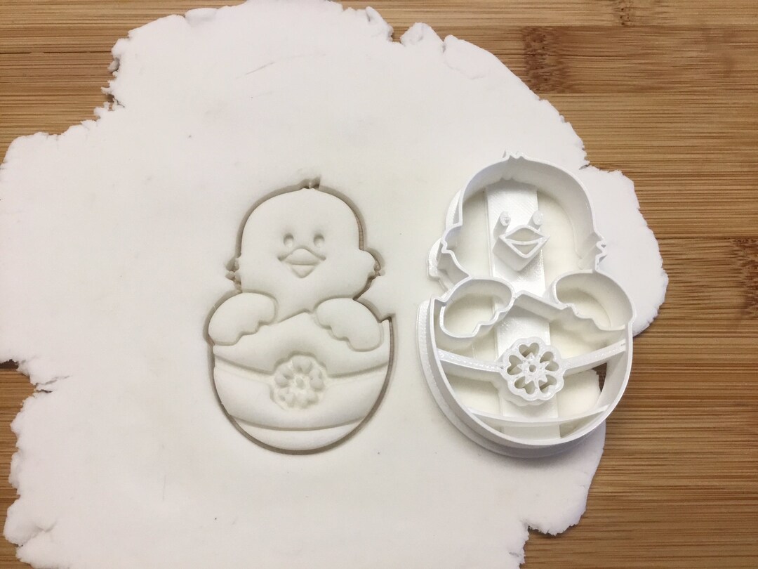 Chick in Easter Egg Shape Cookie Cutter Biscuit Pastry Fondant - Etsy