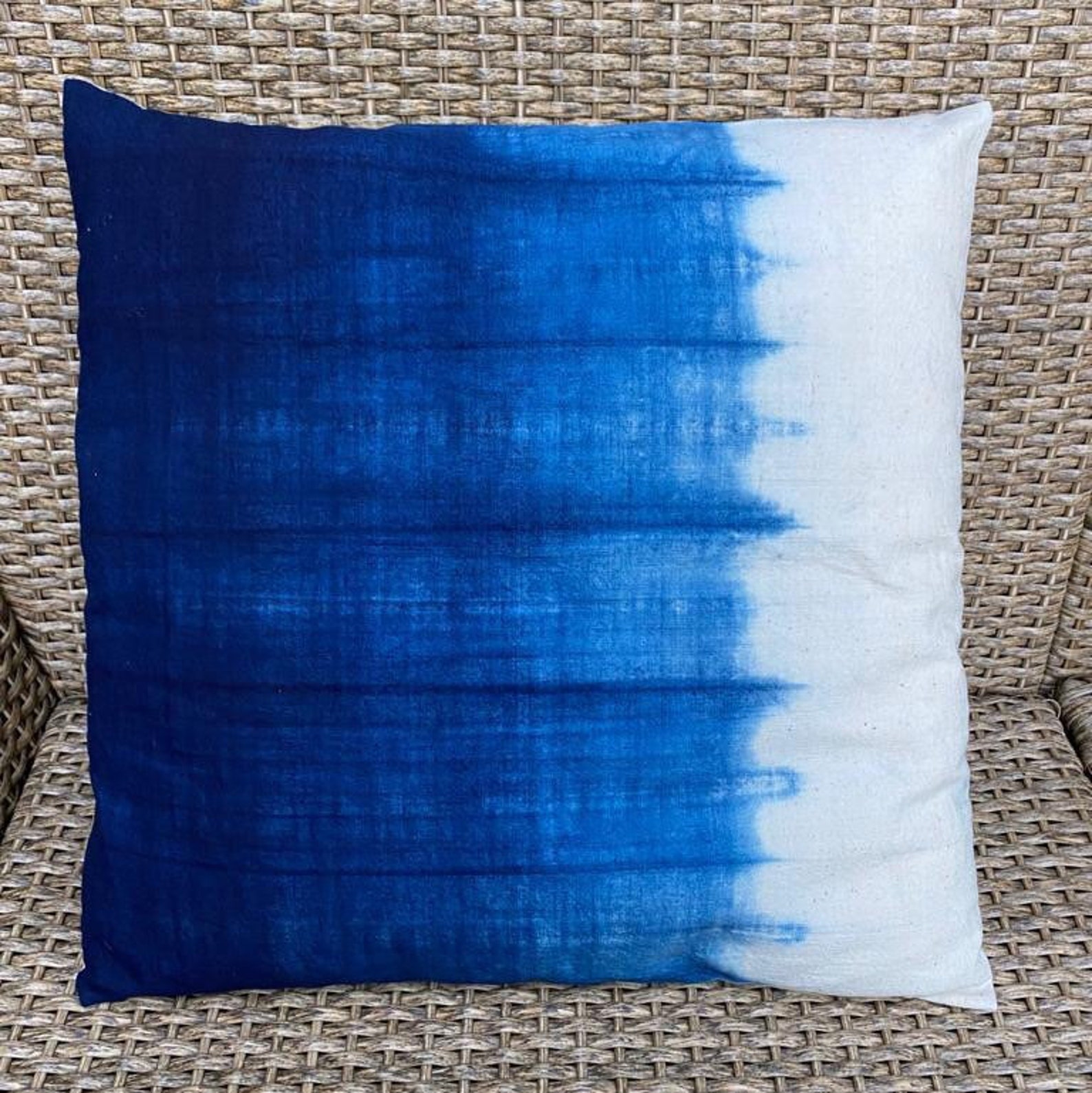 Indigo Pillow Shibori Pillow Cover Japanese Fabric Etsy