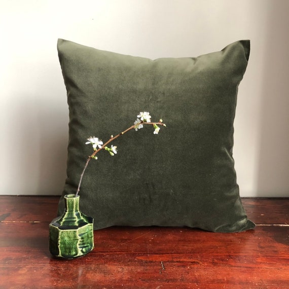 green velvet pillowcase