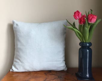 Light blue herringbone pillow,blue pillow,wool herringbone pillow, minimalist pillow,wool pillow,18x18,ready to ship,blue herringbone pillow