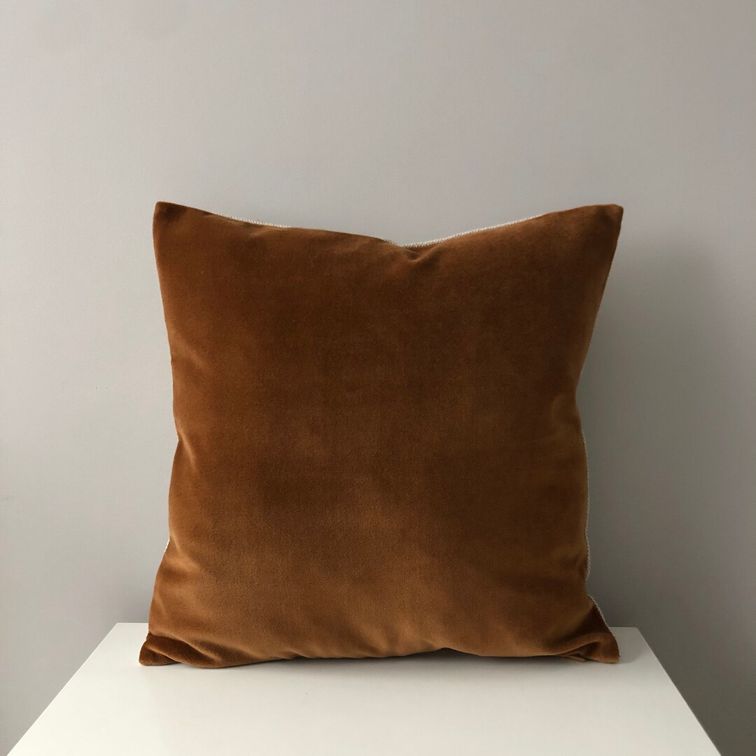 Velvet Pillow Caramel Velvet Pillow Cover Velvet Cushion Etsy