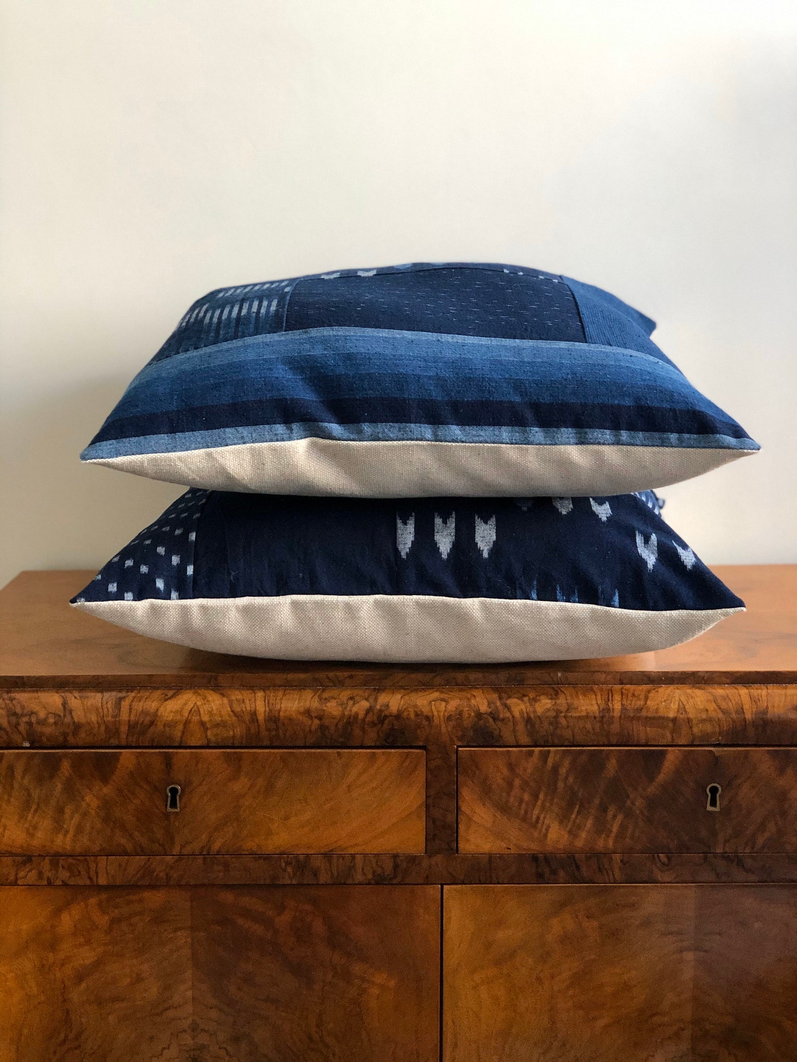 Blue Japan mottainai pillow indigo pillow Japanese pillow Etsy