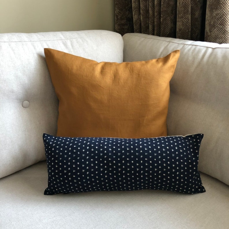 Mustard linen pillow cover mustard linen throw pillow linen Etsy