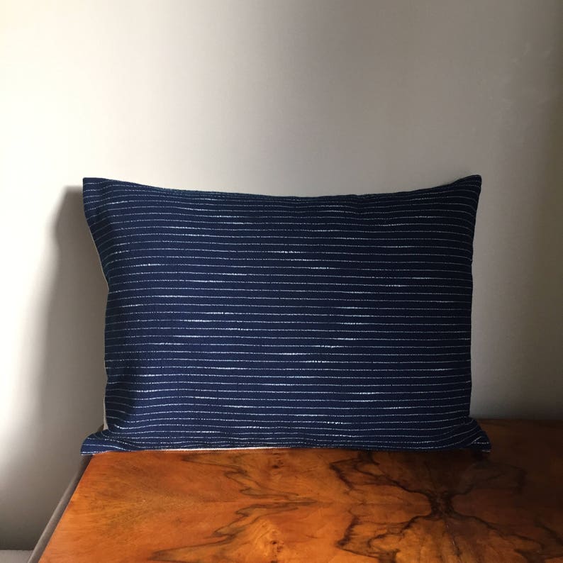 Japanese Pillow Cover Japanese Indigo Kasuri Pillow Navy Etsy