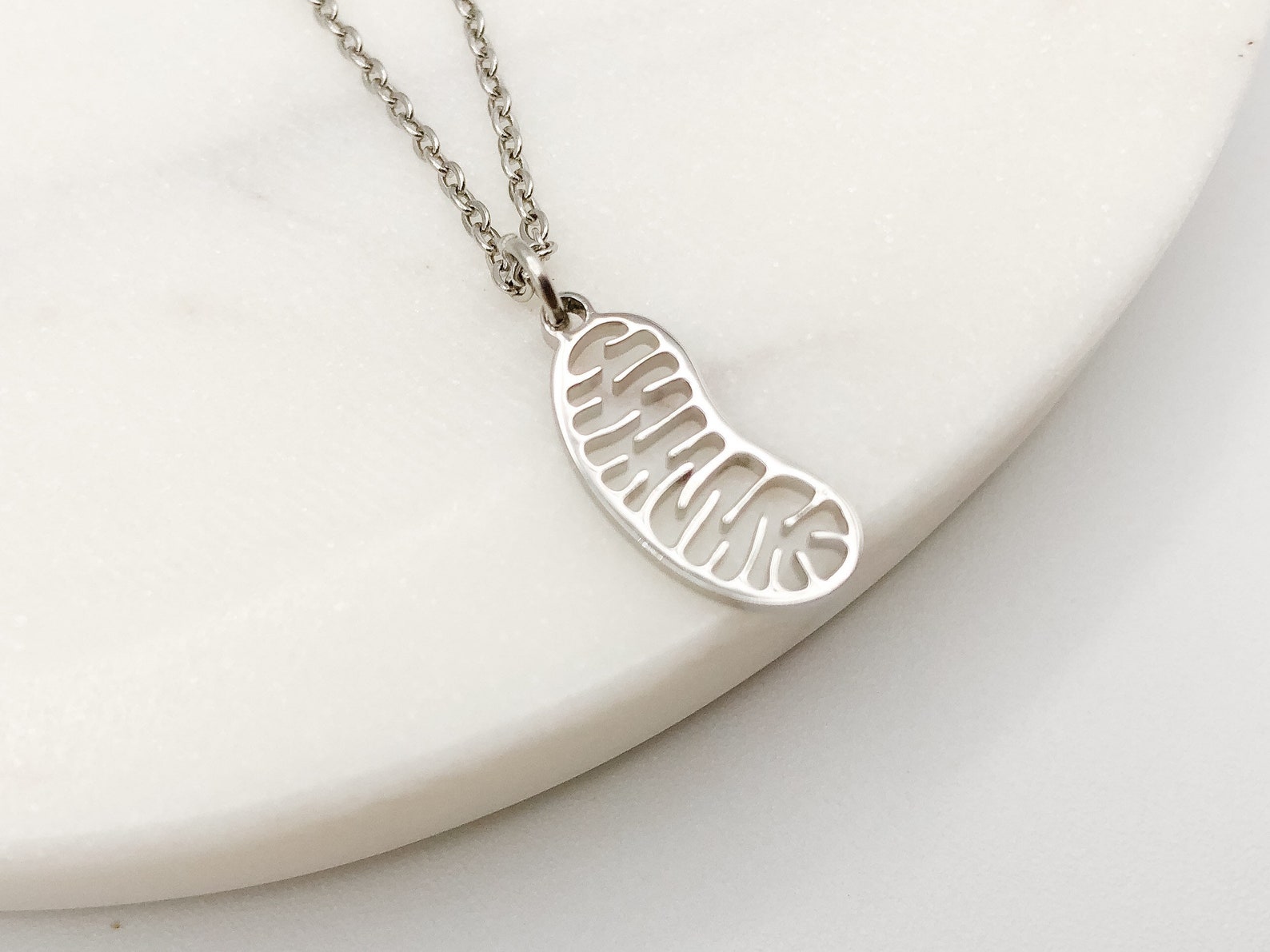 Mitochondria Necklace Biology Necklace Biology Gift Cell Etsy