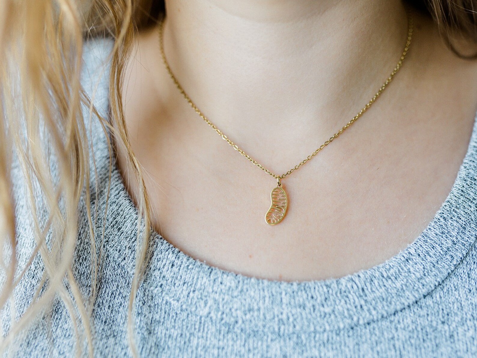 Mitochondria Necklace Biology Necklace Biology Gift Cell Etsy